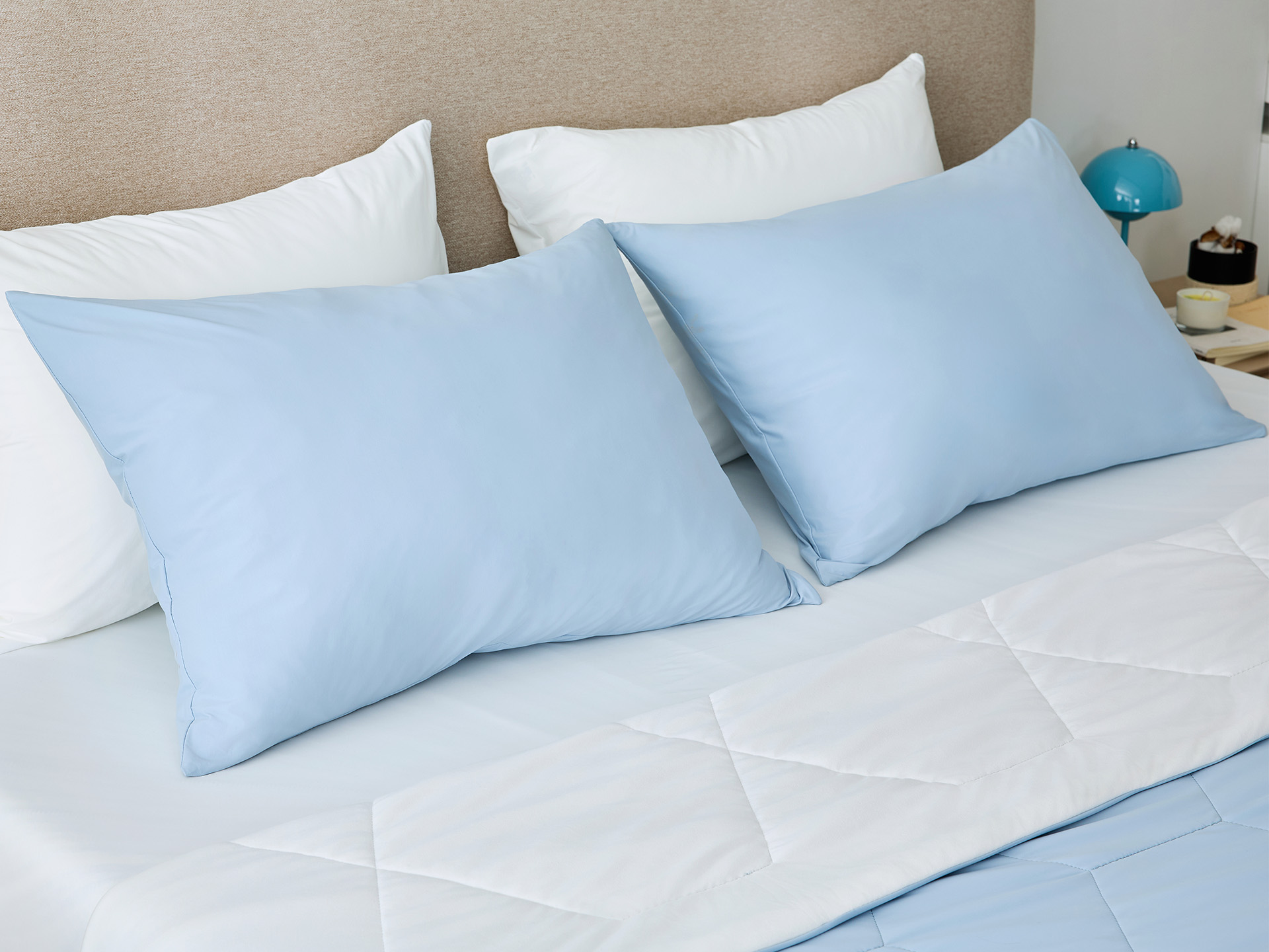 DORMEO COOLING PILLOWCASE 2 PCS SET BLUE